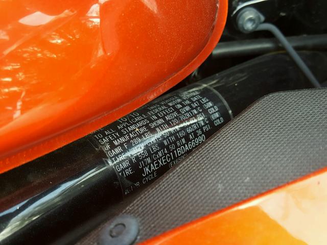 JKAEXEC11BDA66990 - 2011 KAWASAKI EX650 C 红色 照片 10