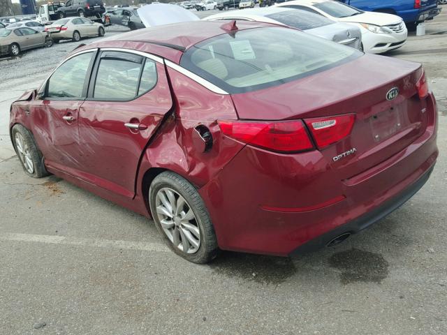 5XXGM4A76FG497052 - 2015 KIA OPTIMA LX RED photo 3