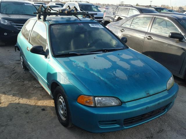 2HGEH2356RH512082 - 1994 HONDA CIVIC CX TEAL photo 1