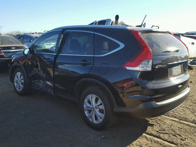 2HKRM4H70DH615872 - 2013 HONDA CR-V EXL BLACK photo 3