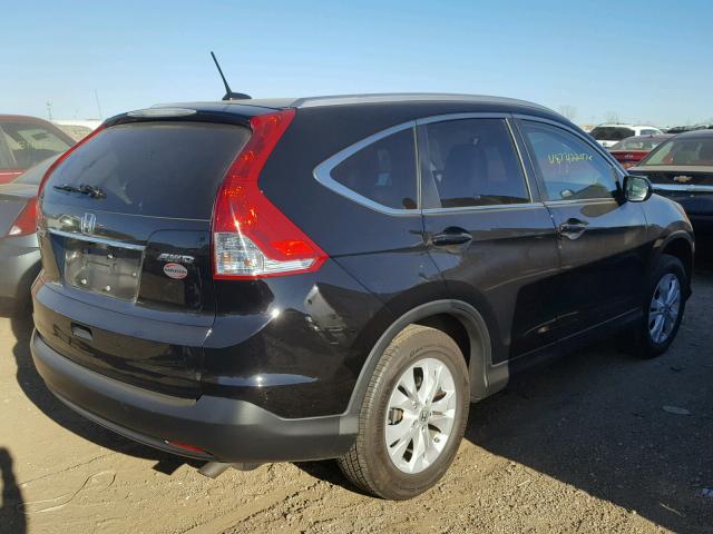 2HKRM4H70DH615872 - 2013 HONDA CR-V EXL BLACK photo 4