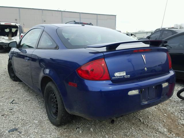 1G2AL15F877376661 - 2007 PONTIAC G5 BLUE photo 3