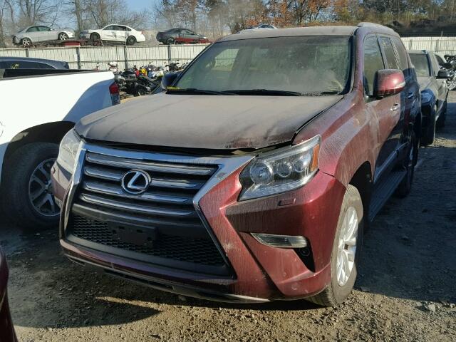 JTJBM7FXXG5124930 - 2016 LEXUS GX BASE BURGUNDY photo 2