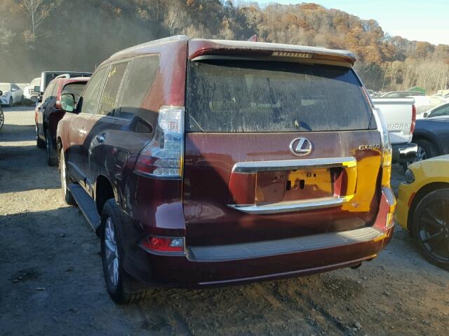 JTJBM7FXXG5124930 - 2016 LEXUS GX BASE BURGUNDY photo 3