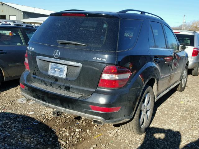 4JGBB8GB3AA606117 - 2010 MERCEDES-BENZ ML 350 4MA BLACK photo 4