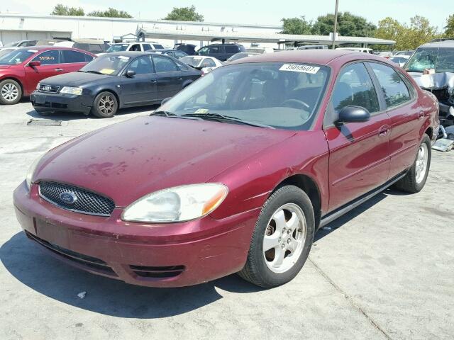 1FAHP55214G158632 - 2004 FORD TAURUS SES MAROON photo 2