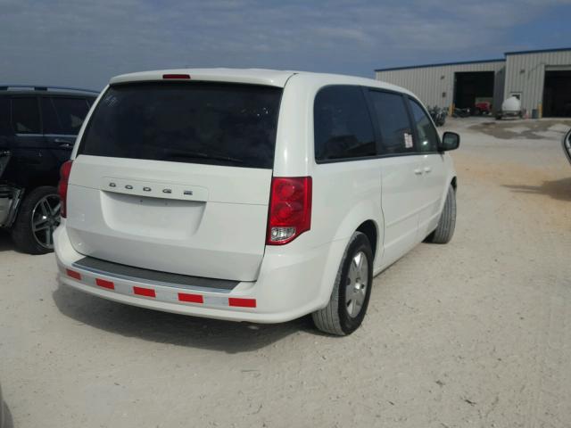 2D4RN4DG8BR757862 - 2011 DODGE GRAND CARA WHITE photo 4