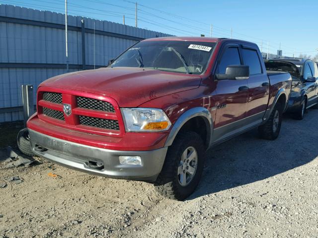 1D3HV13T29S746989 - 2009 DODGE RAM 1500 RED photo 2