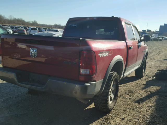 1D3HV13T29S746989 - 2009 DODGE RAM 1500 RED photo 4