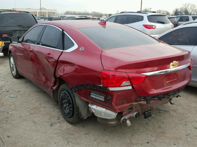 1G1125S34FU134569 - 2015 CHEVROLET IMPALA LT MAROON photo 3