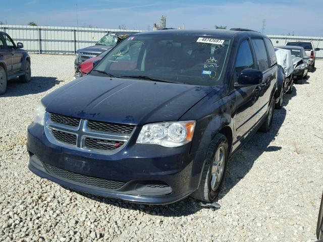 2C4RDGCG6CR378606 - 2012 DODGE GRAND CARA BLUE photo 2