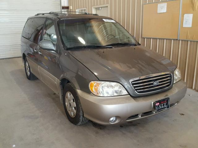 KNDUP131036359597 - 2003 KIA SEDONA EX GREEN photo 1