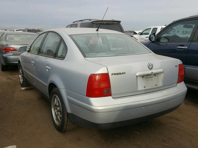 WVWAH63BX1P017524 - 2001 VOLKSWAGEN PASSAT GLS SILVER photo 3