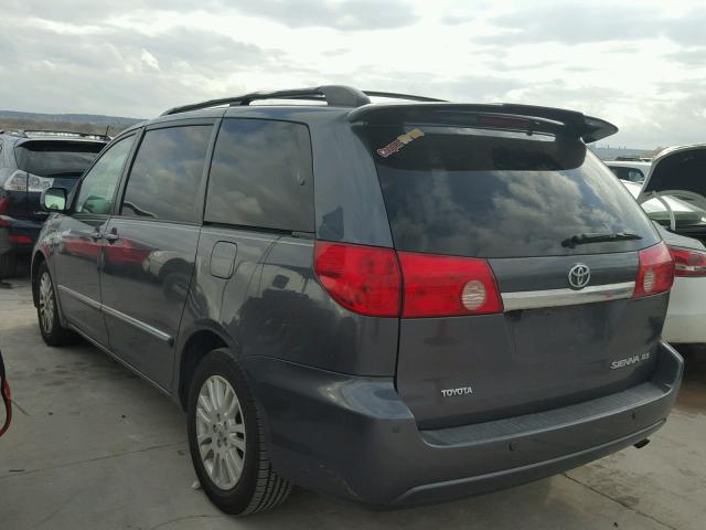 5TDZK22C98S118707 - 2008 TOYOTA SIENNA XLE BLUE photo 3