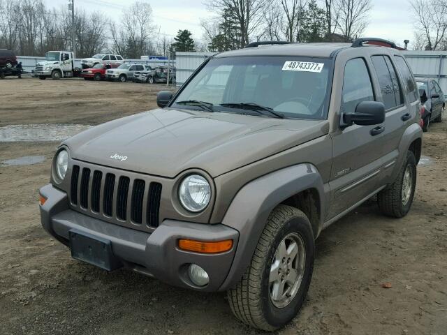 1J4GL58K52W136384 - 2002 JEEP LIBERTY LI TAN photo 2