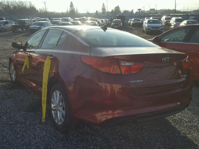 5XXGN4A73EG288847 - 2014 KIA OPTIMA EX RED photo 3