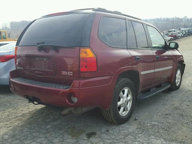 1GKDT13S082148021 - 2008 GMC ENVOY RED photo 4