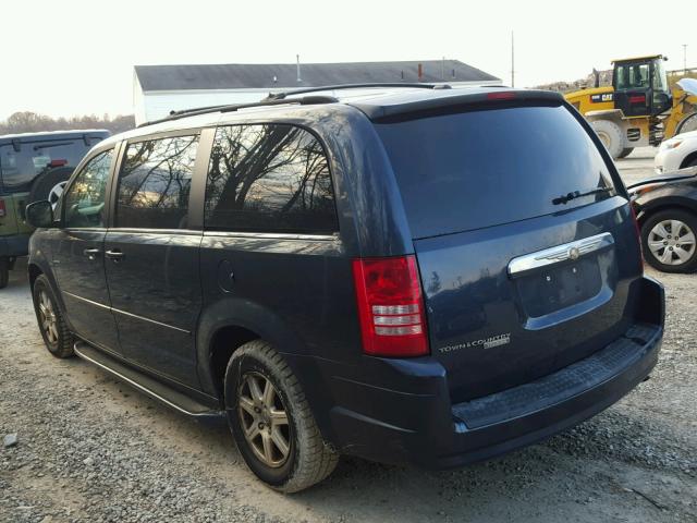 2A8HR54P38R760124 - 2008 CHRYSLER TOWN & COU BLUE photo 3