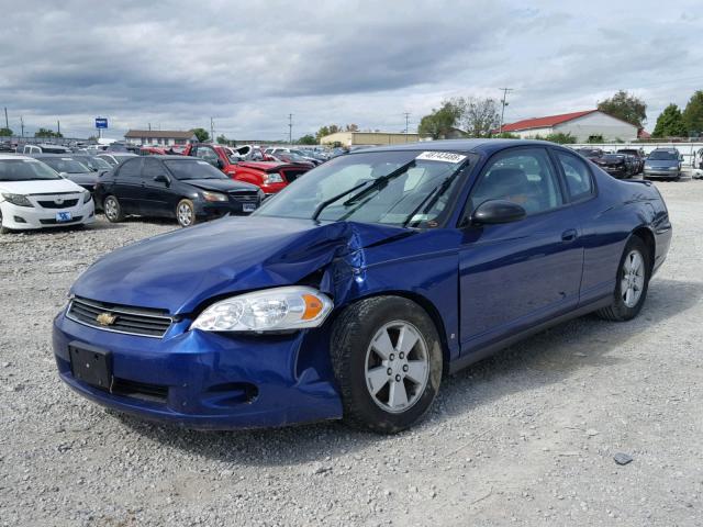 2G1WM15K969215785 - 2006 CHEVROLET MONTE CARL BLUE photo 2