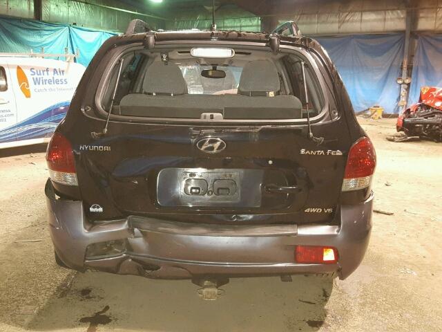 KM8SC73D75U951217 - 2005 HYUNDAI SANTA FE G BLACK photo 9