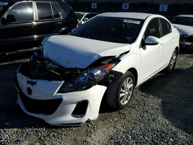 JM1BL1VF6C1507583 - 2012 MAZDA 3 I WHITE photo 2