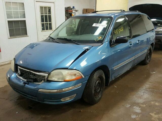 2FMZA52423BB94451 - 2003 FORD WINDSTAR S BLUE photo 2