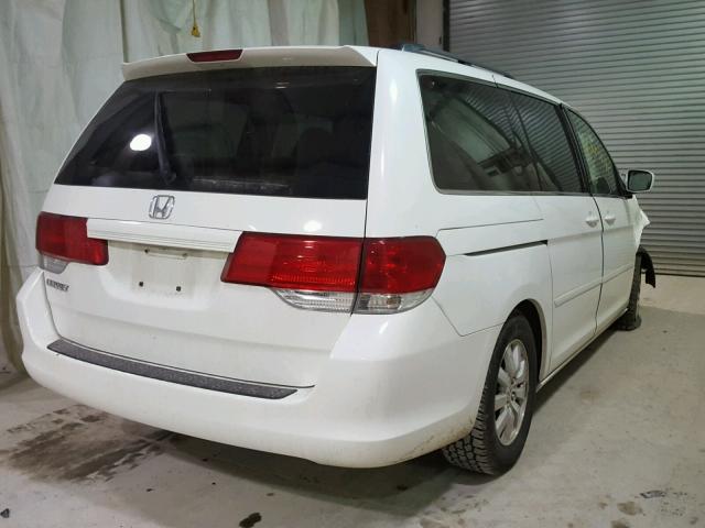 5FNRL38468B078190 - 2008 HONDA ODYSSEY EX WHITE photo 4