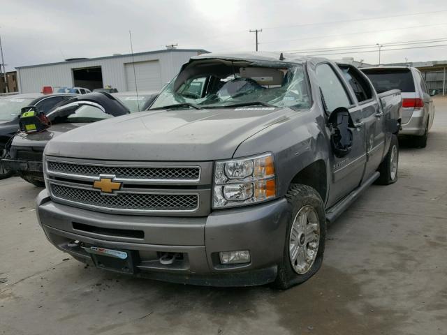 3GCPKSE77DG166060 - 2013 CHEVROLET SILVERADO GRAY photo 2