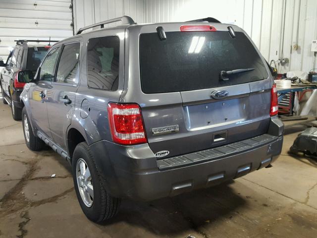 1FMCU0D71AKA71685 - 2010 FORD ESCAPE XLT GRAY photo 3