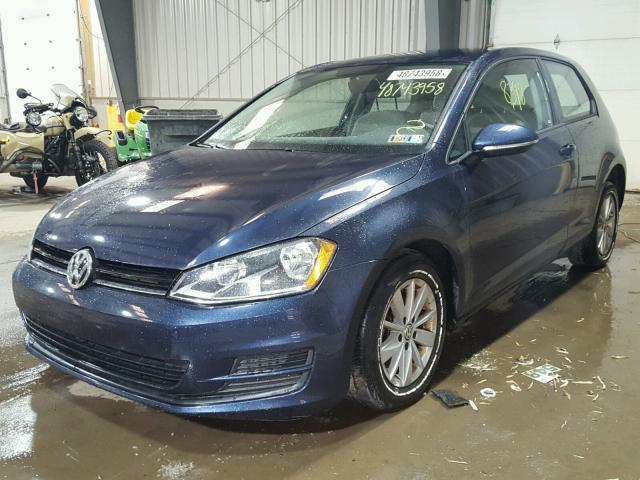 3VW917AU5GM009716 - 2016 VOLKSWAGEN GOLF BASE 蓝色 照片 2