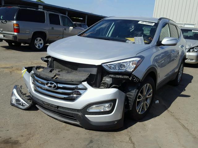 5XYZU3LA0EG221486 - 2014 HYUNDAI SANTA FE S SILVER photo 2