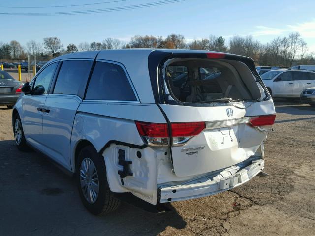 5FNRL5H26GB149882 - 2016 HONDA ODYSSEY LX WHITE photo 3