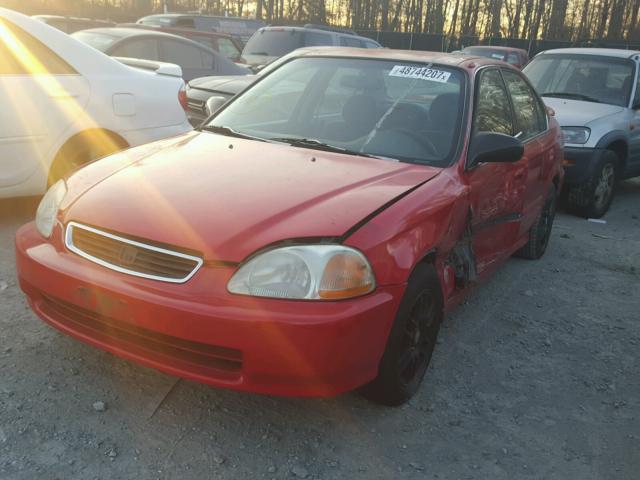 1HGEJ6678WL038210 - 1998 HONDA CIVIC LX RED photo 2