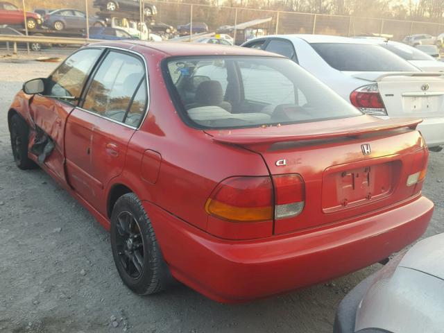 1HGEJ6678WL038210 - 1998 HONDA CIVIC LX RED photo 3