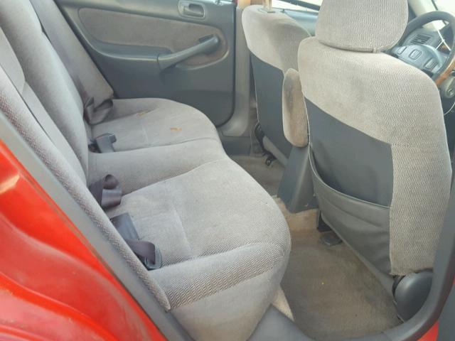 1HGEJ6678WL038210 - 1998 HONDA CIVIC LX RED photo 6