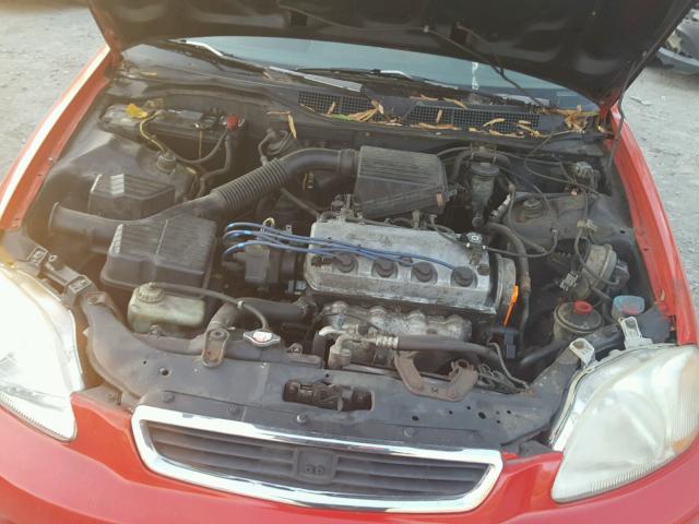 1HGEJ6678WL038210 - 1998 HONDA CIVIC LX RED photo 7