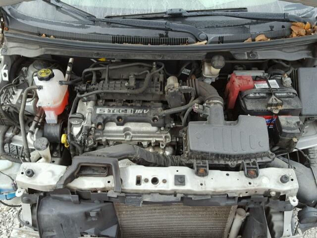 KL8CD6S98DC611908 - 2013 CHEVROLET SPARK 1LT Серебристый фото 7