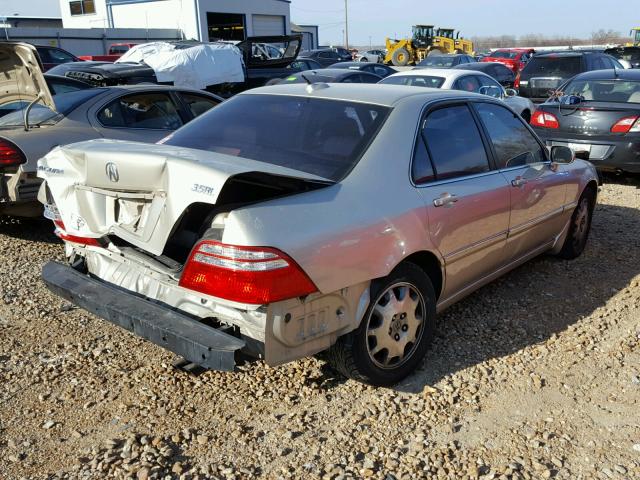 JH4KA96674C002434 - 2004 ACURA 3.5RL GOLD photo 4