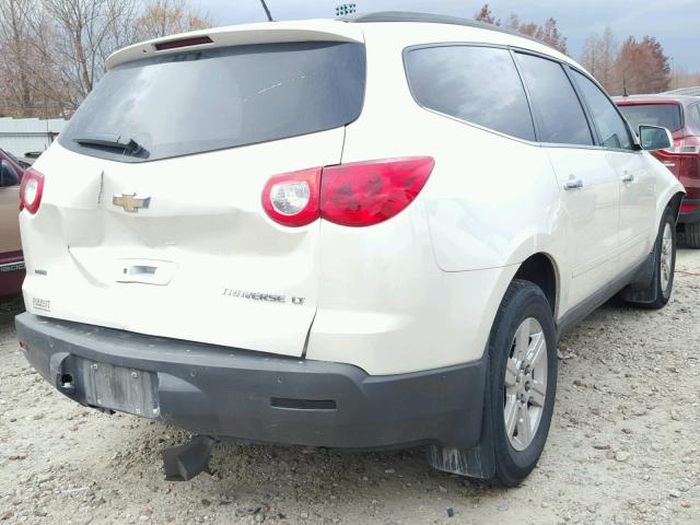 1GNKVJED6CJ300305 - 2012 CHEVROLET TRAVERSE L WHITE photo 4