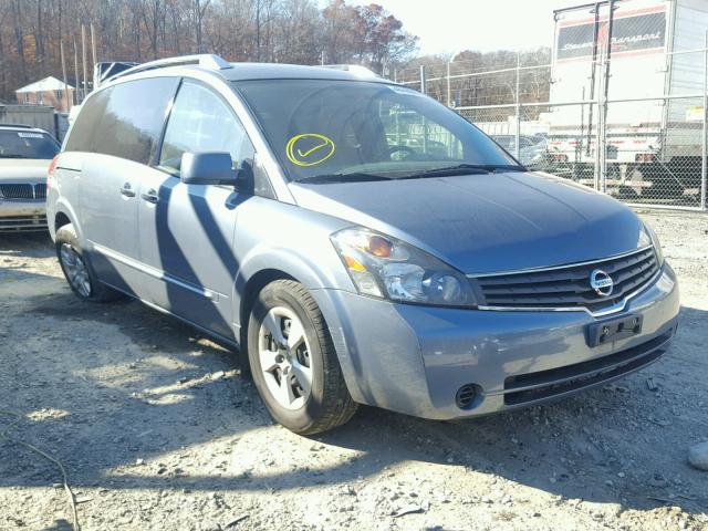 5N1BV28UX8N115888 - 2008 NISSAN QUEST S BLUE photo 1