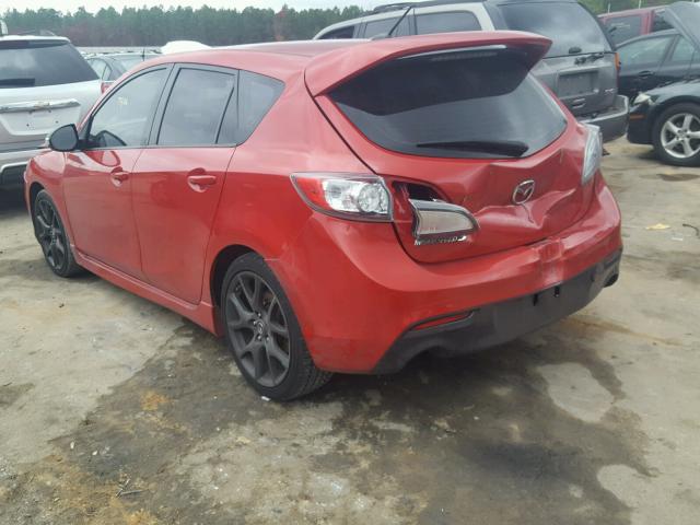 JM1BL1L35D1802569 - 2013 MAZDA SPEED 3 RED photo 3