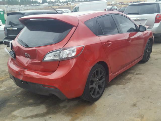 JM1BL1L35D1802569 - 2013 MAZDA SPEED 3 RED photo 4
