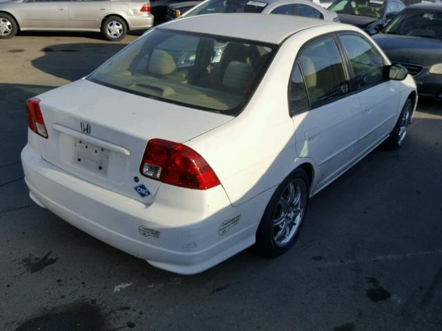 1HGEN26515L000408 - 2005 HONDA CIVIC GX WHITE photo 4