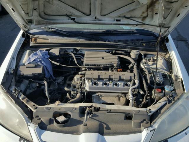 1HGEN26515L000408 - 2005 HONDA CIVIC GX WHITE photo 7