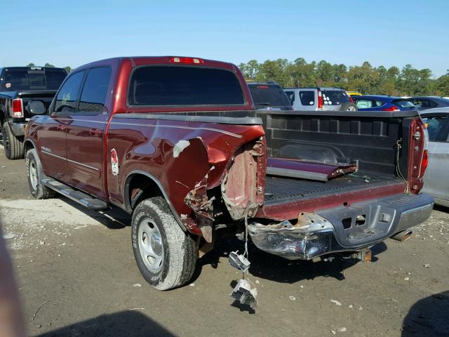 5TBET34154S435691 - 2004 TOYOTA TUNDRA DOU RED photo 3