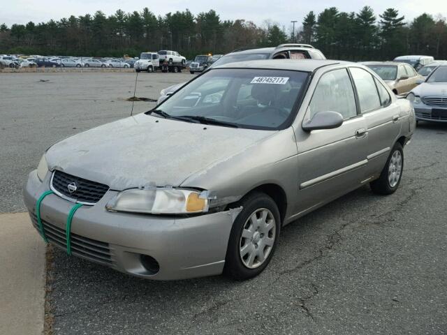 3N1CB51D42L680564 - 2002 NISSAN SENTRA XE GRAY photo 2