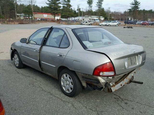 3N1CB51D42L680564 - 2002 NISSAN SENTRA XE GRAY photo 3