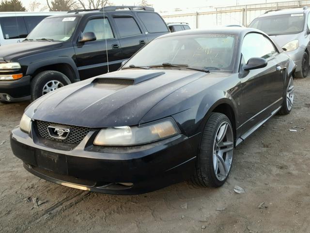 1FAFP40614F202808 - 2004 FORD MUSTANG BLACK photo 2