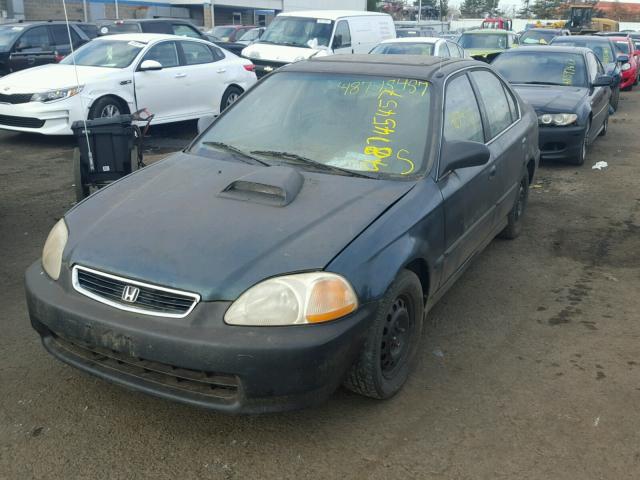 2HGEJ6675WH545174 - 1998 HONDA CIVIC LX GREEN photo 2