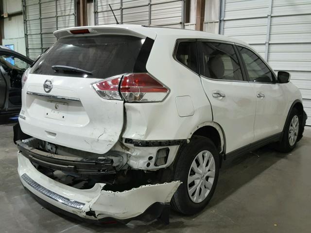 5N1AT2MT7FC855146 - 2015 NISSAN ROGUE S WHITE photo 4